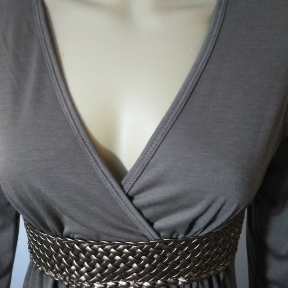 Storm V Neck, empire waist Tunic‎ Sz Sm - Picture 4 of 6